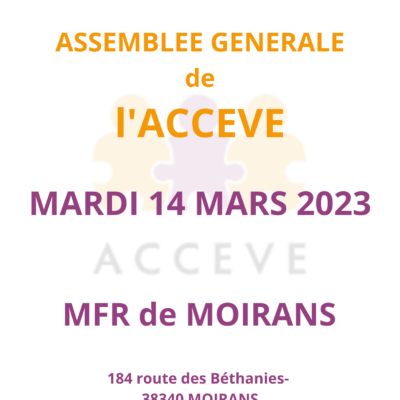 ASSEMBLEE GENERALE DE L’ACCEVE